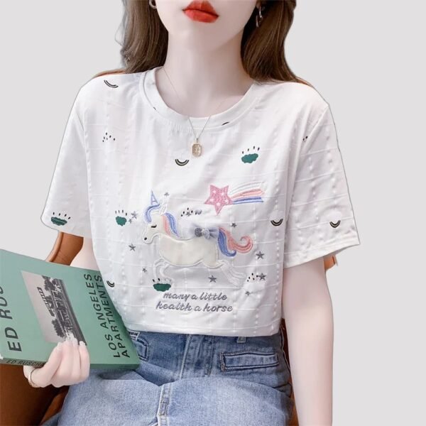 Women’s Embroidered Summer T-Shirt